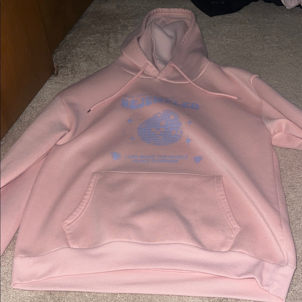 Pink Taylor Swift Graphic Hoodie